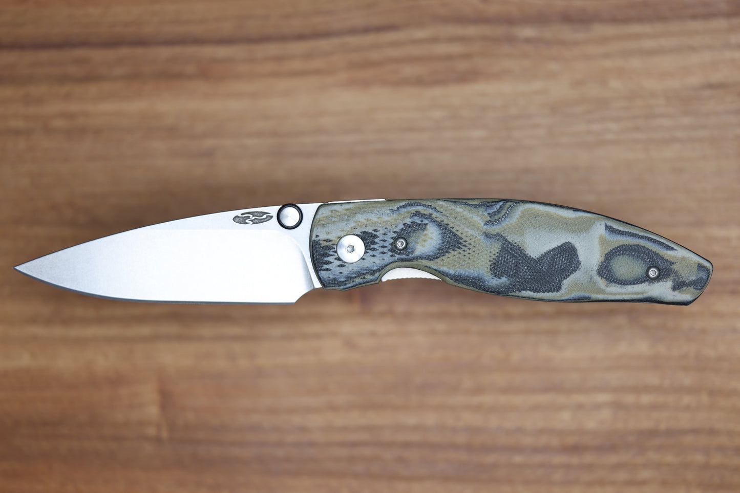 THREE RIVERS MANUFACTURING ATOM LIZARD SKIN MIDNIGHT JUNGLE G10 MAGNACUT BLADE