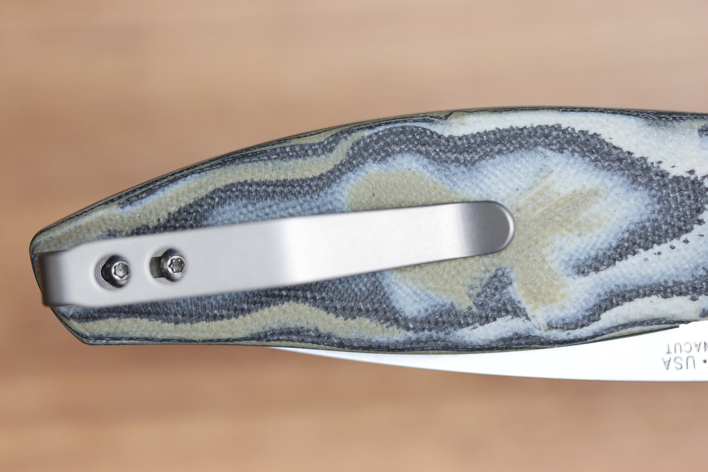 THREE RIVERS MANUFACTURING ATOM LIZARD SKIN MIDNIGHT JUNGLE G10 MAGNACUT BLADE