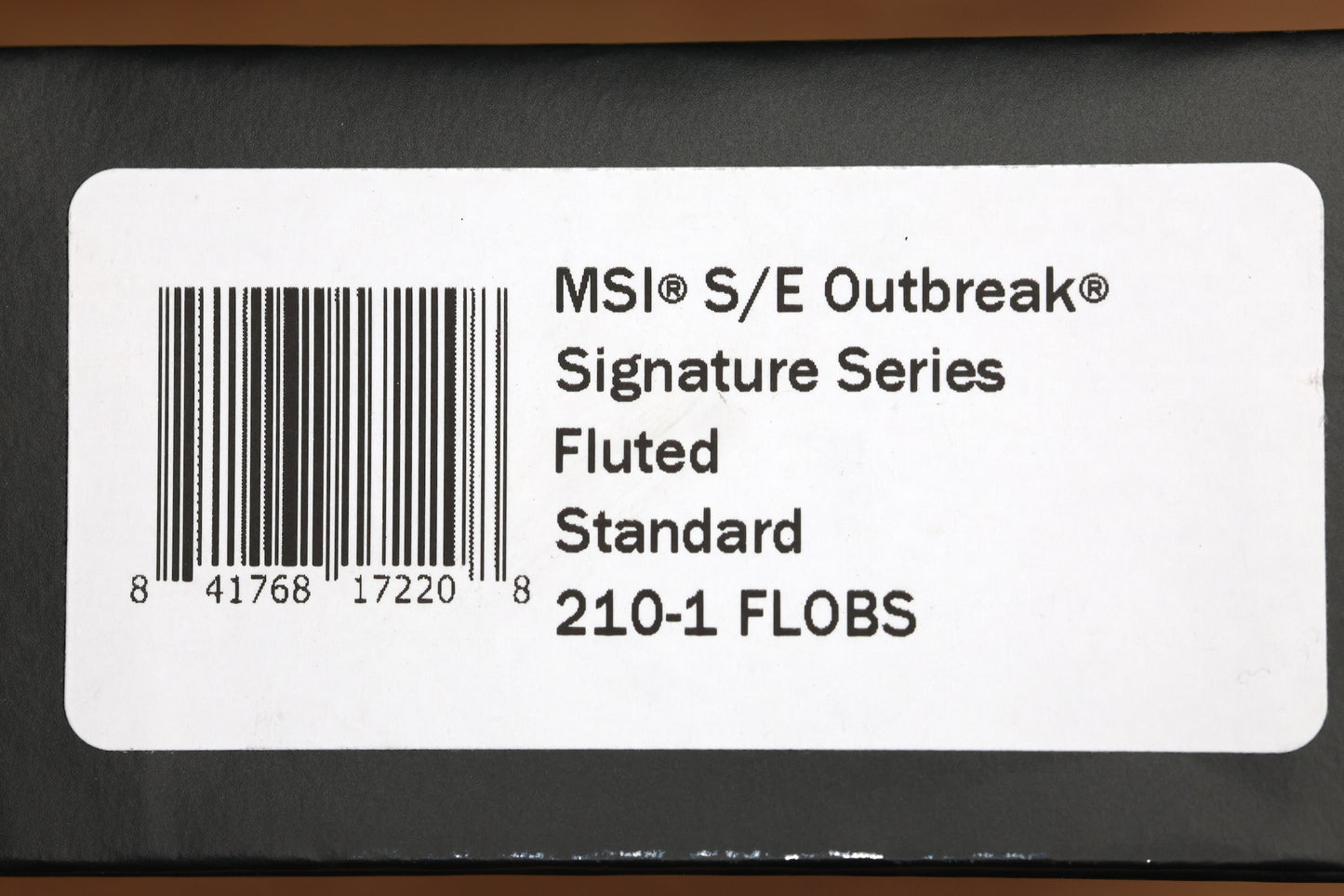 MICROTECH KNIVES MSI RAM LOK OUTBREAK FLUTED ALUMINUM & M390MK 210-1FLOBS