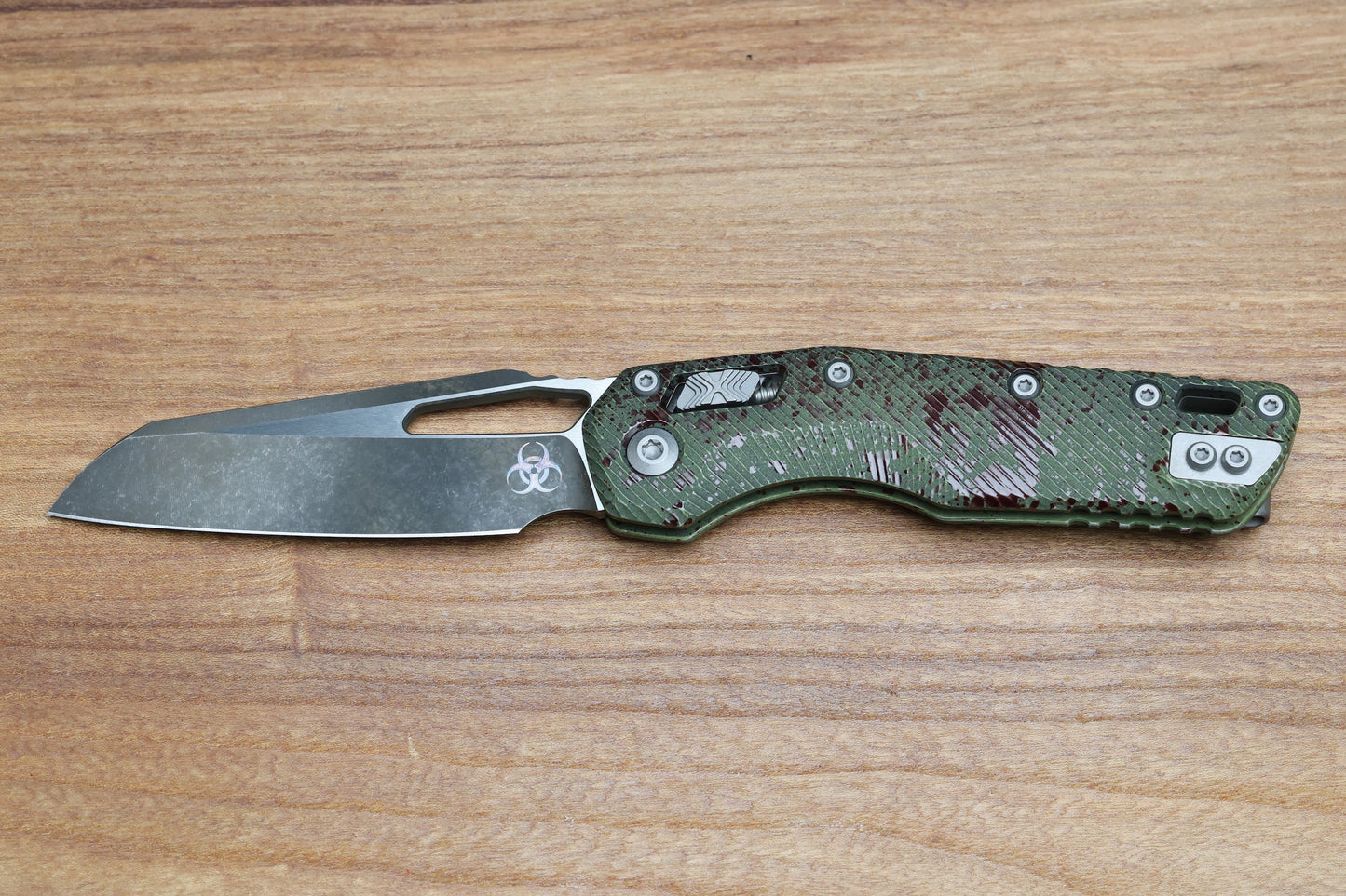 MICROTECH KNIVES MSI RAM LOK OUTBREAK FLUTED ALUMINUM & M390MK 210-1FLOBS