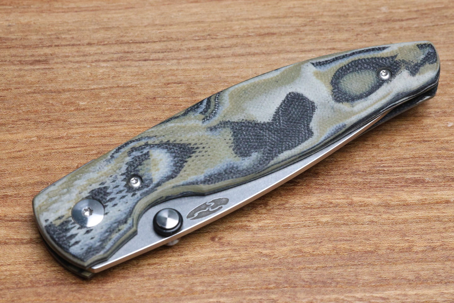 THREE RIVERS MANUFACTURING ATOM LIZARD SKIN MIDNIGHT JUNGLE G10 MAGNACUT BLADE