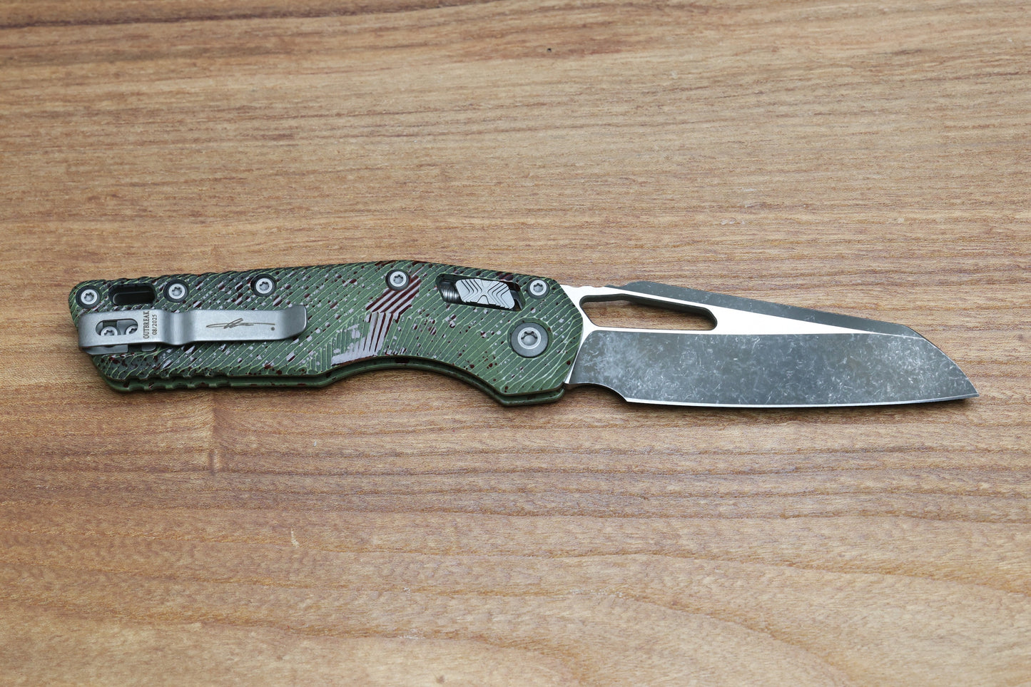 MICROTECH KNIVES MSI RAM LOK OUTBREAK FLUTED ALUMINUM & M390MK 210-1FLOBS