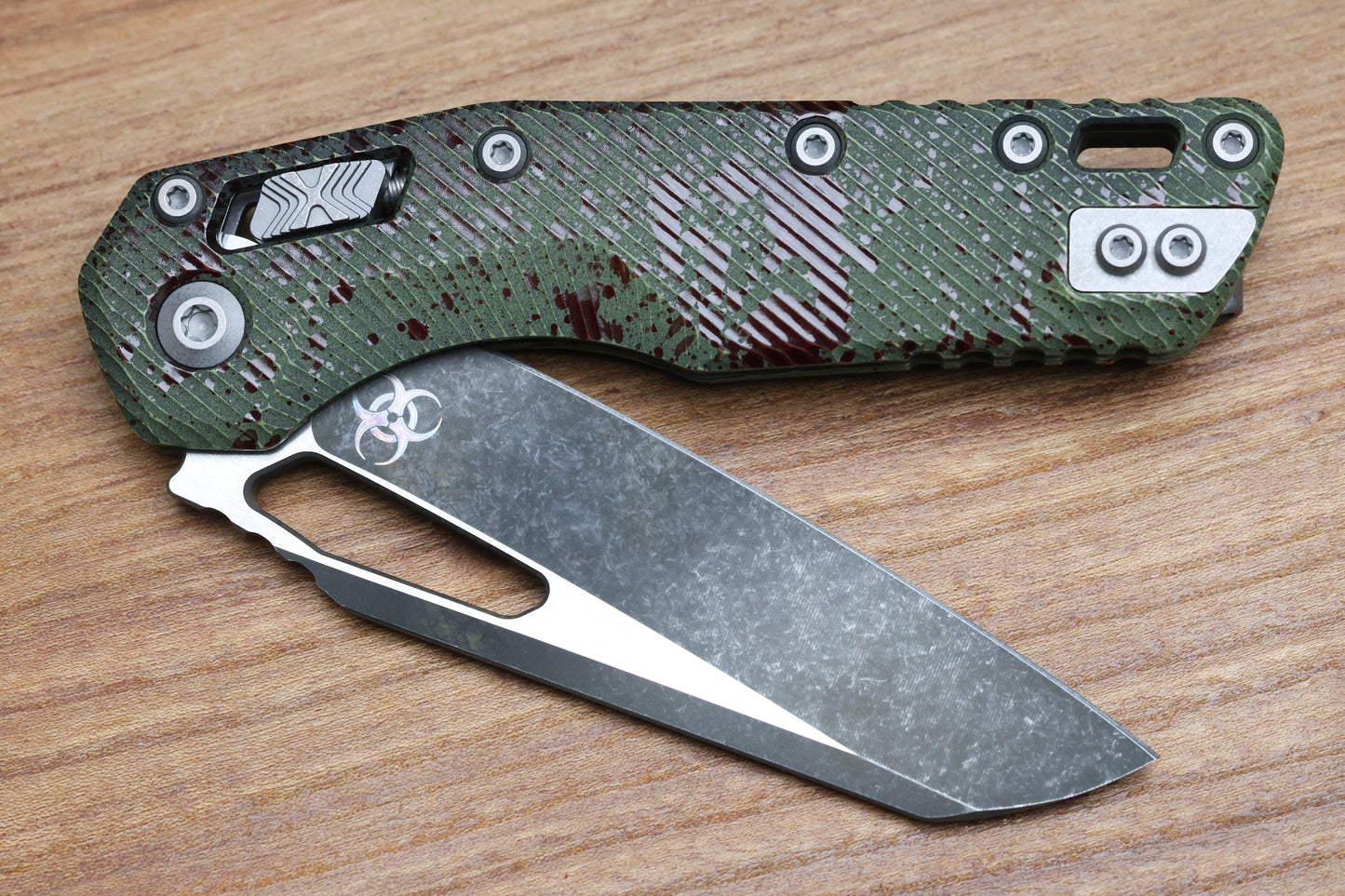 MICROTECH KNIVES MSI RAM LOK OUTBREAK FLUTED ALUMINUM & M390MK 210-1FLOBS