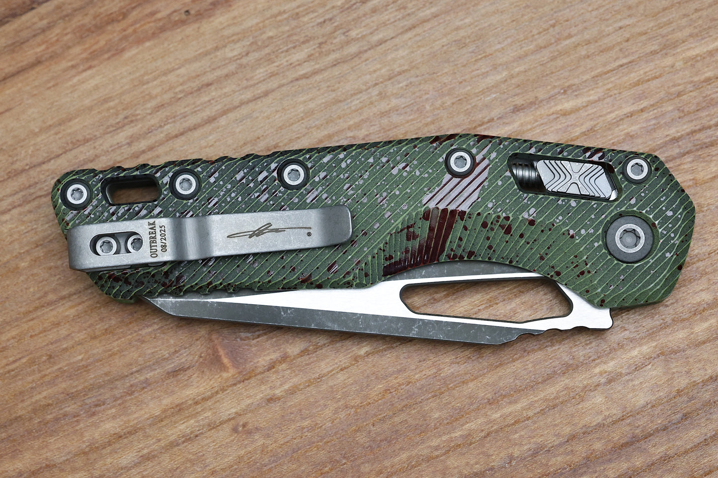 MICROTECH KNIVES MSI RAM LOK OUTBREAK FLUTED ALUMINUM & M390MK 210-1FLOBS