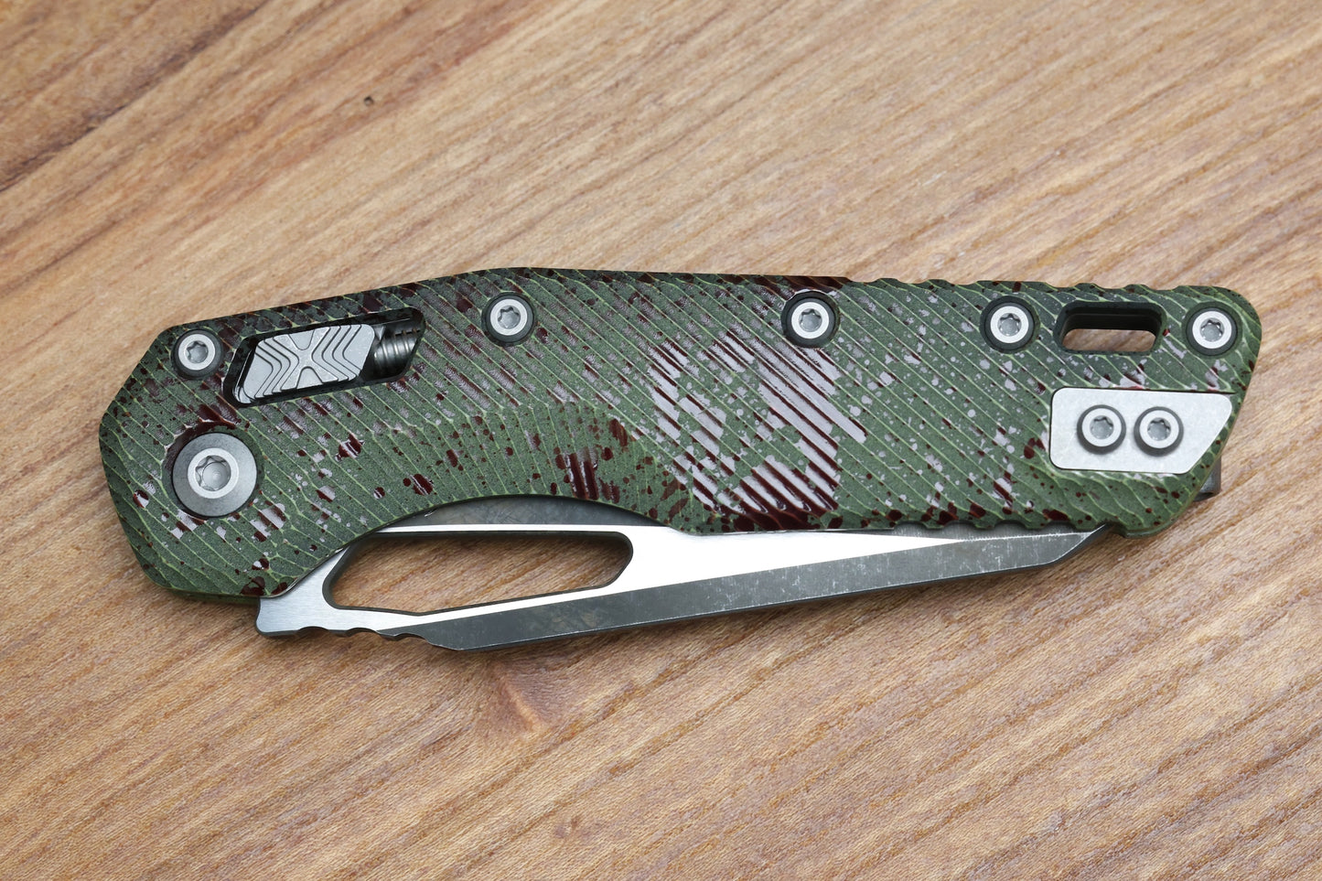 MICROTECH KNIVES MSI RAM LOK OUTBREAK FLUTED ALUMINUM & M390MK 210-1FLOBS