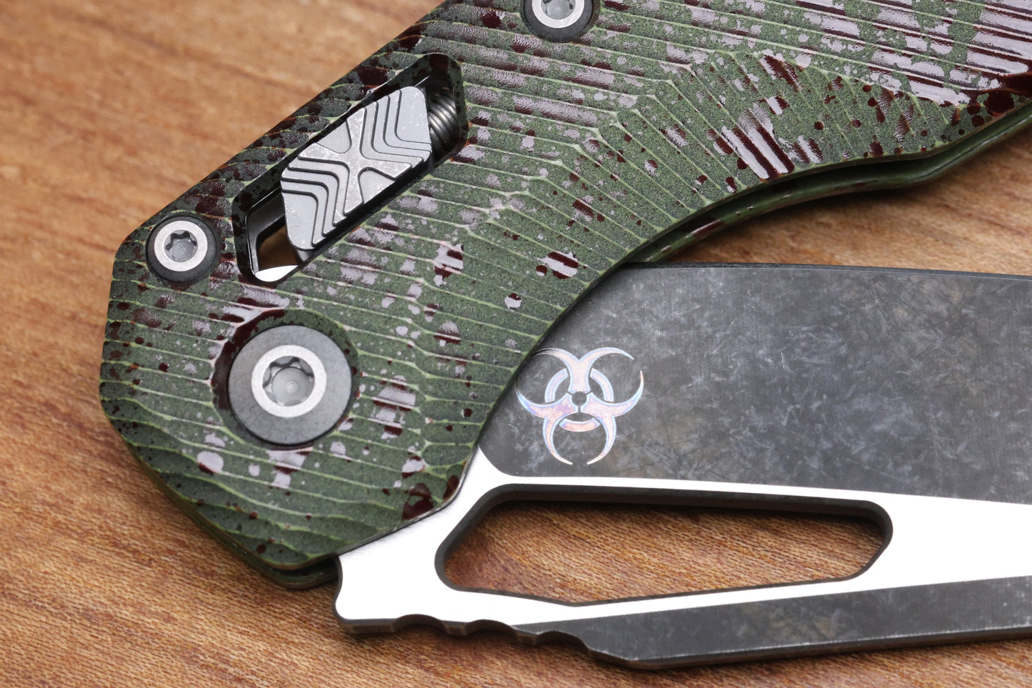 MICROTECH KNIVES MSI RAM LOK OUTBREAK FLUTED ALUMINUM & M390MK 210-1FLOBS