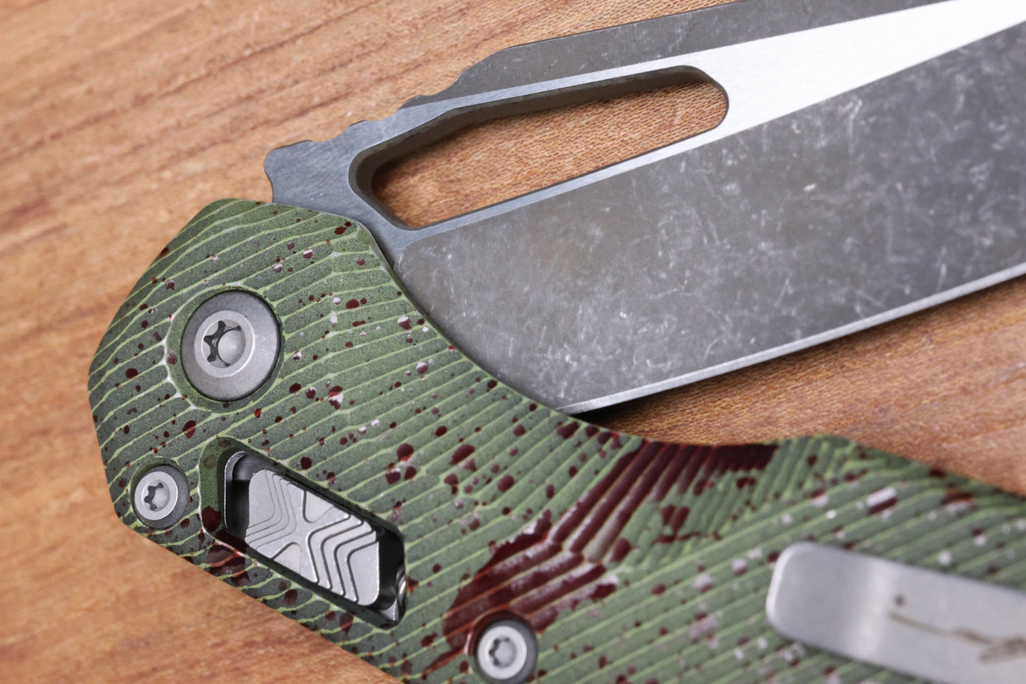 MICROTECH KNIVES MSI RAM LOK OUTBREAK FLUTED ALUMINUM & M390MK 210-1FLOBS