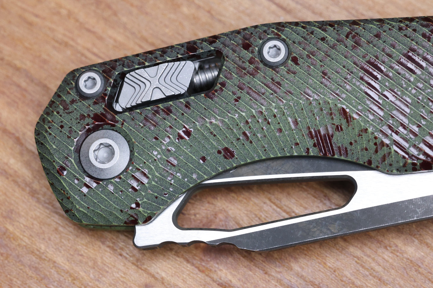 MICROTECH KNIVES MSI RAM LOK OUTBREAK FLUTED ALUMINUM & M390MK 210-1FLOBS