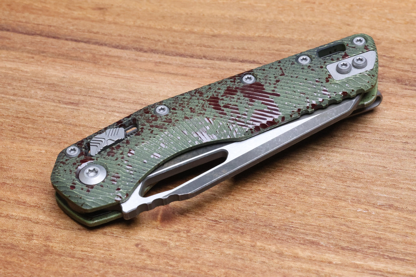 MICROTECH KNIVES MSI RAM LOK OUTBREAK FLUTED ALUMINUM & M390MK 210-1FLOBS