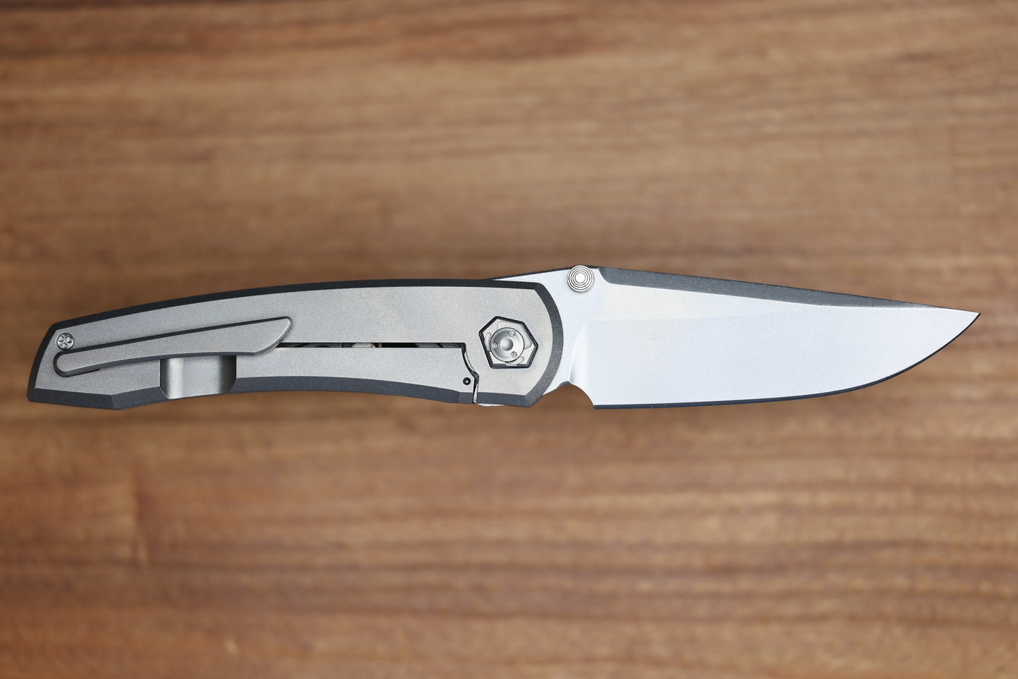 SHARKNIVCO WAKA V4.9 WINDOWS TITANIUM FRAME LOCK RWL34 POLISHED STONEWASH