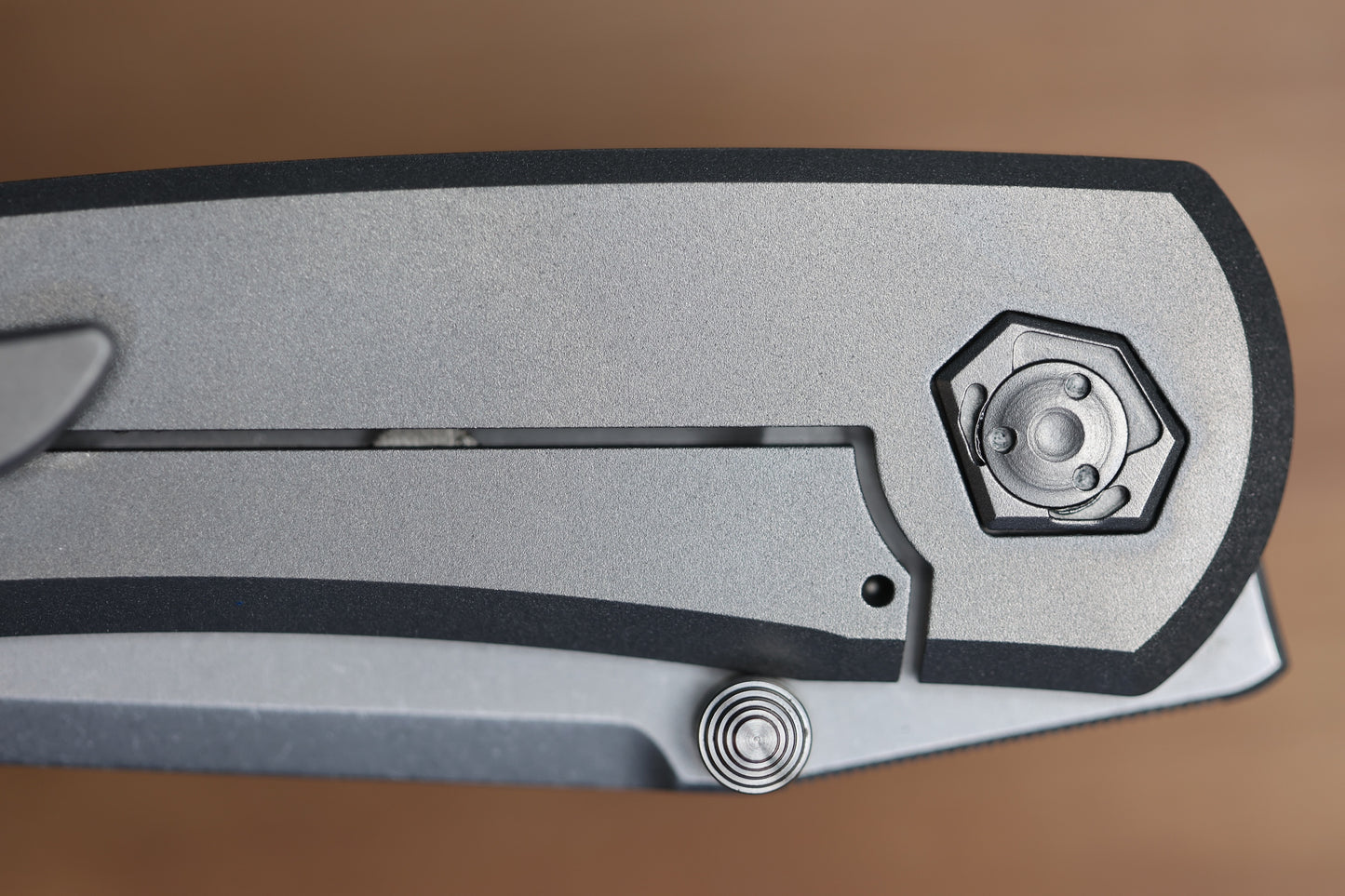 SHARKNIVCO WAKA V4.9 WINDOWS TITANIUM FRAME LOCK RWL34 POLISHED STONEWASH