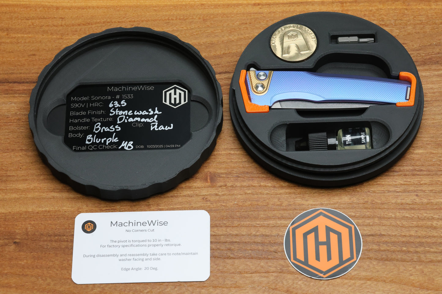 MACHINWISE SONORA #1533- INTEGRAL S90V BLADE