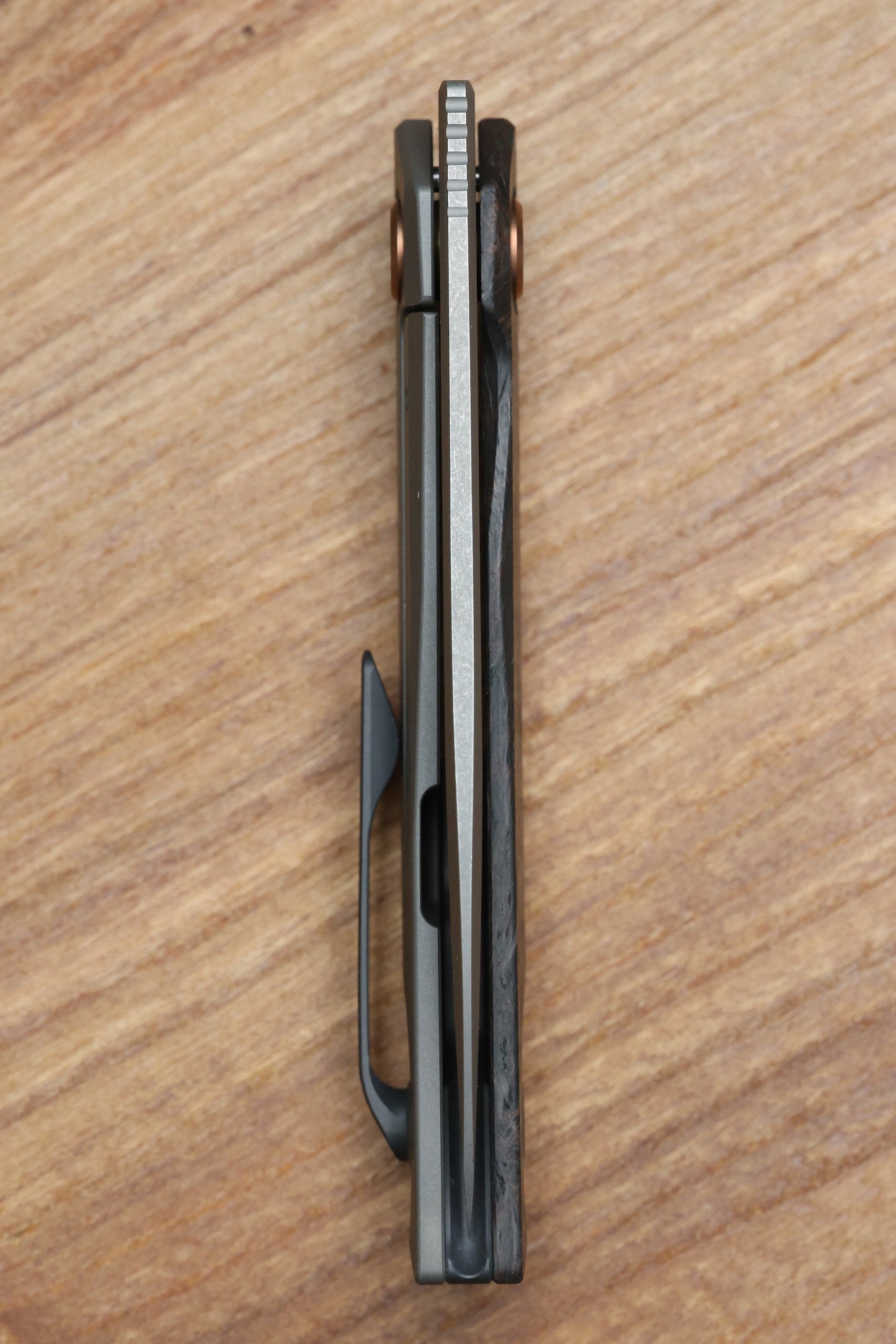 REATE KNIVES VULPEX VK ANUB COPPER FAT CARBON - DARKWASHED ELMAX BLADE