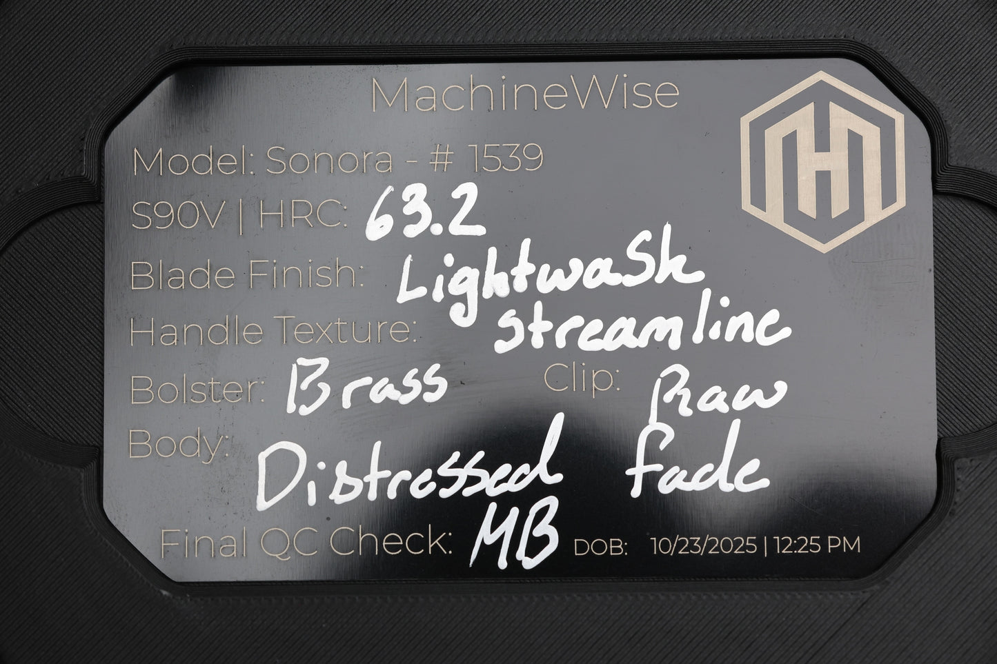 MACHINWISE SONORA #1539- INTEGRAL S90V BLADE