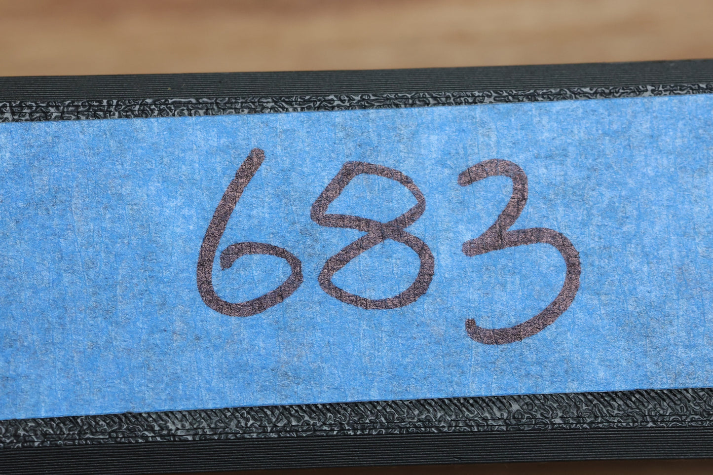 MACHINEWISE MOJAVE #683 - BLUE FADE FINE STEP TITANIUM HANDLE AND S90V BLADE