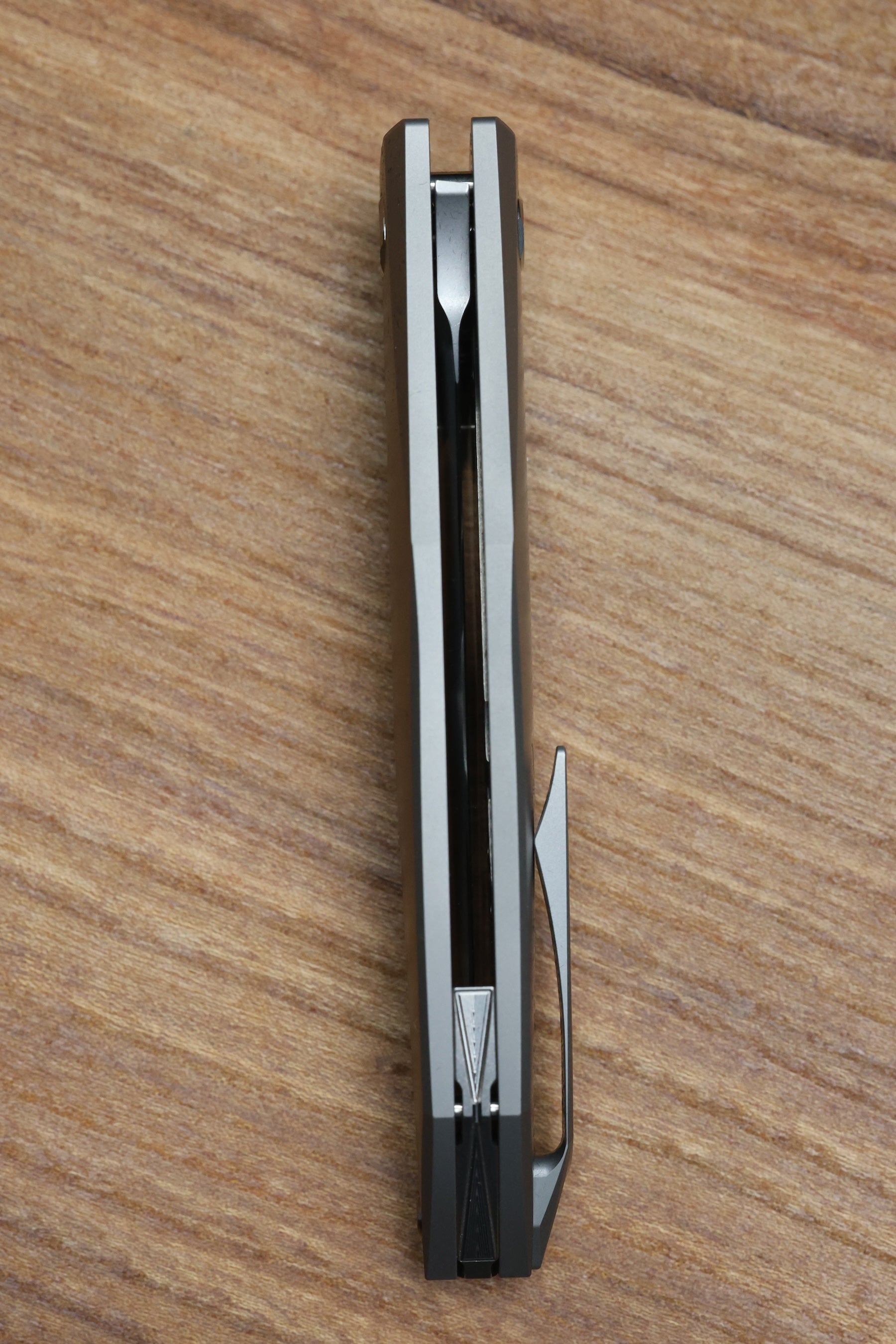 KOENIG KNIVES XENON - SMOOTH TITANIUM HANDLE - SILVER HARDWARE
