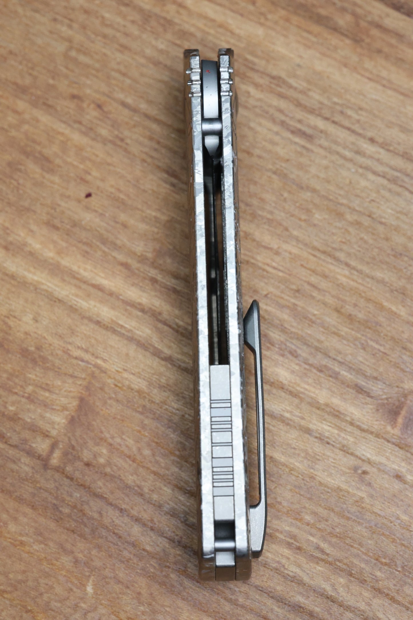 CUSTOM KNIFE FACTORY LEX SILVER CRYSTAL TI M398 BLADE
