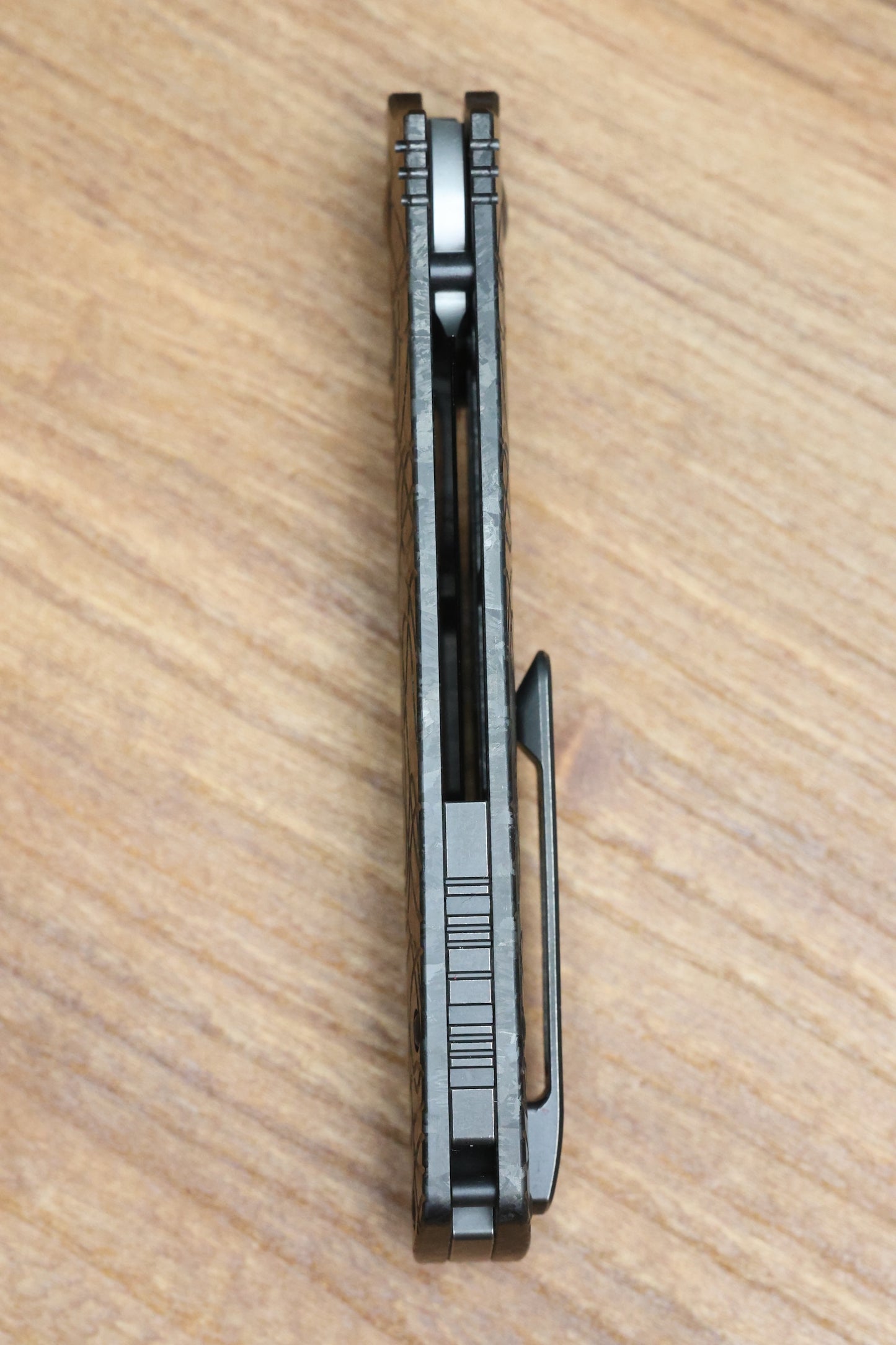 CUSTOM KNIFE FACTORY LEX BLACK CRYSTAL TI M398 BLADE