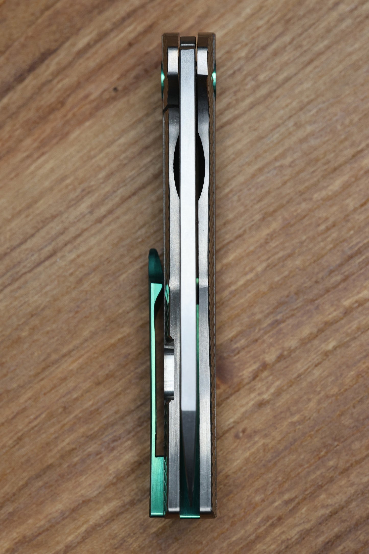 RANGERMADE KNIVES OBJ-1 #012 MILLED TITANIUM HANDLES W/ SHEEPSFOOT S35VN