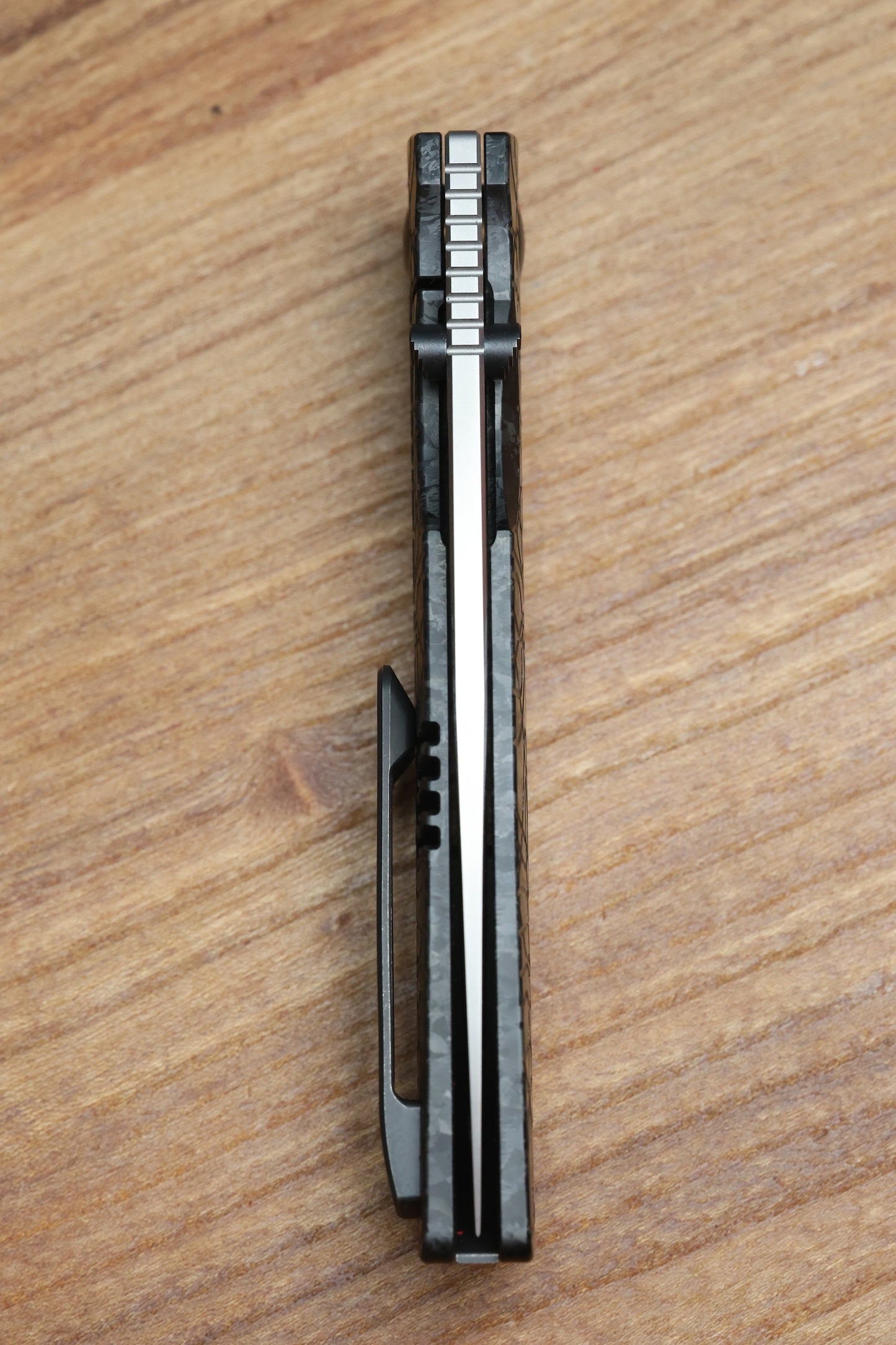 CUSTOM KNIFE FACTORY LEX BLACK CRYSTAL TI M398 BLADE