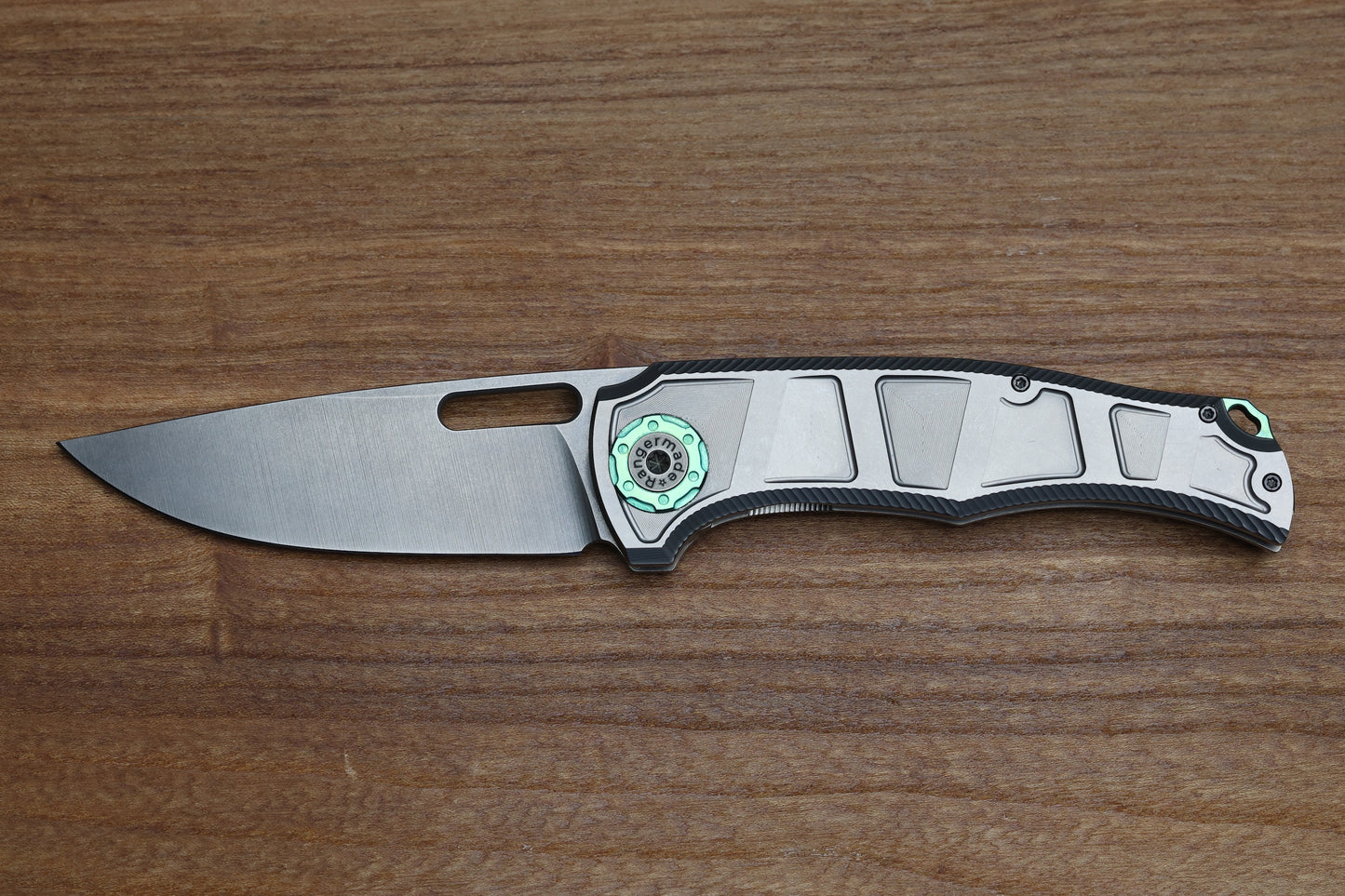 RANGERMADE KNIVES OBJ-2 #003 MILLED TITANIUM HANDLES W/ DROP POINT S35VN