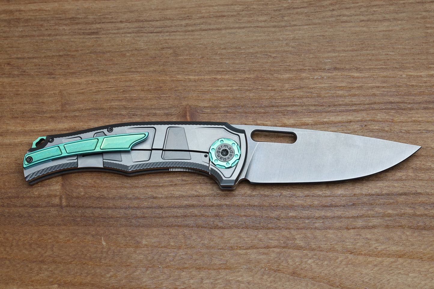 RANGERMADE KNIVES OBJ-2 #003 MILLED TITANIUM HANDLES W/ DROP POINT S35VN