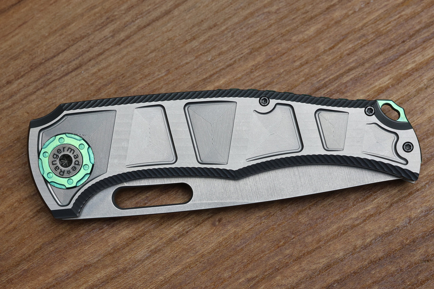 RANGERMADE KNIVES OBJ-2 #003 MILLED TITANIUM HANDLES W/ DROP POINT S35VN