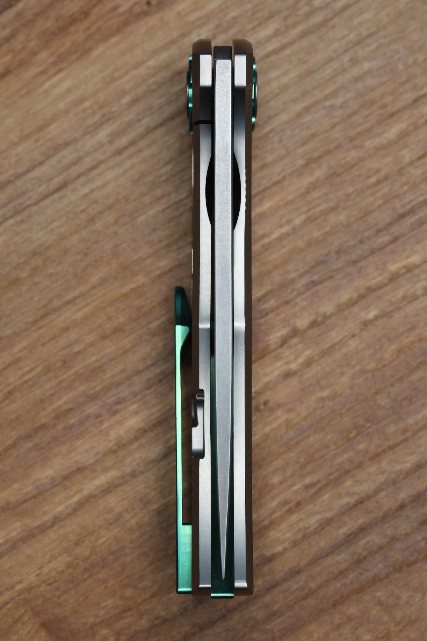 RANGERMADE KNIVES OBJ-2 #003 MILLED TITANIUM HANDLES W/ DROP POINT S35VN