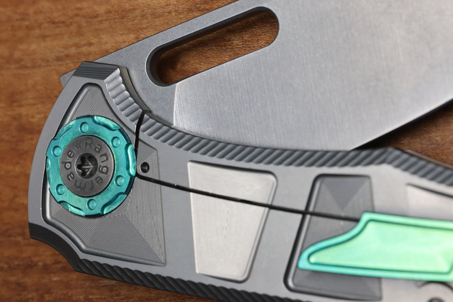 RANGERMADE KNIVES OBJ-2 #003 MILLED TITANIUM HANDLES W/ DROP POINT S35VN