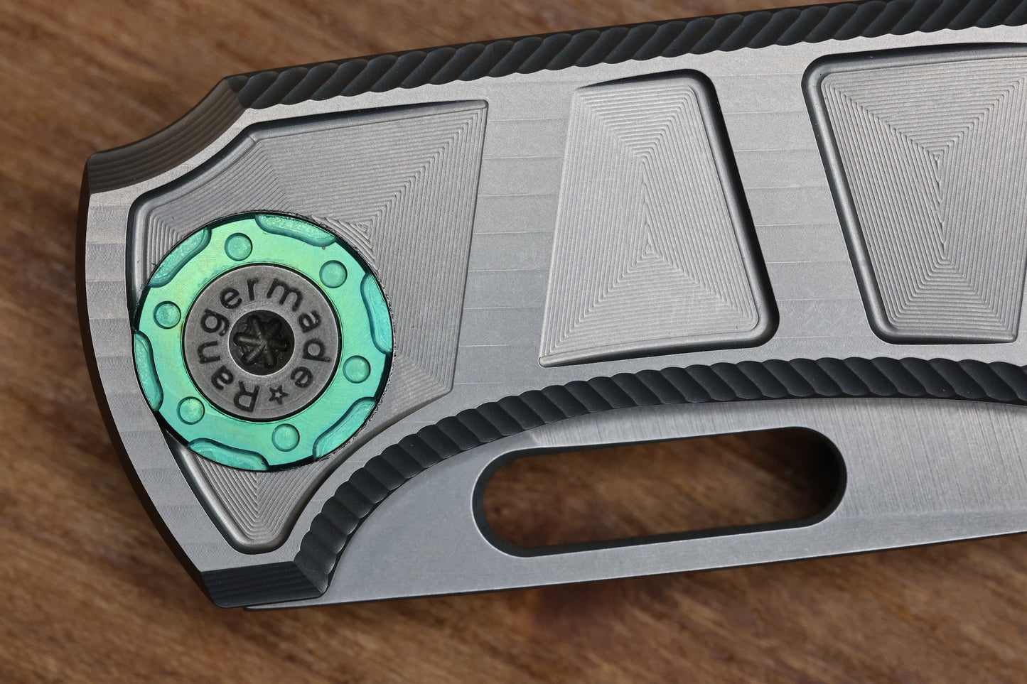 RANGERMADE KNIVES OBJ-2 #003 MILLED TITANIUM HANDLES W/ DROP POINT S35VN