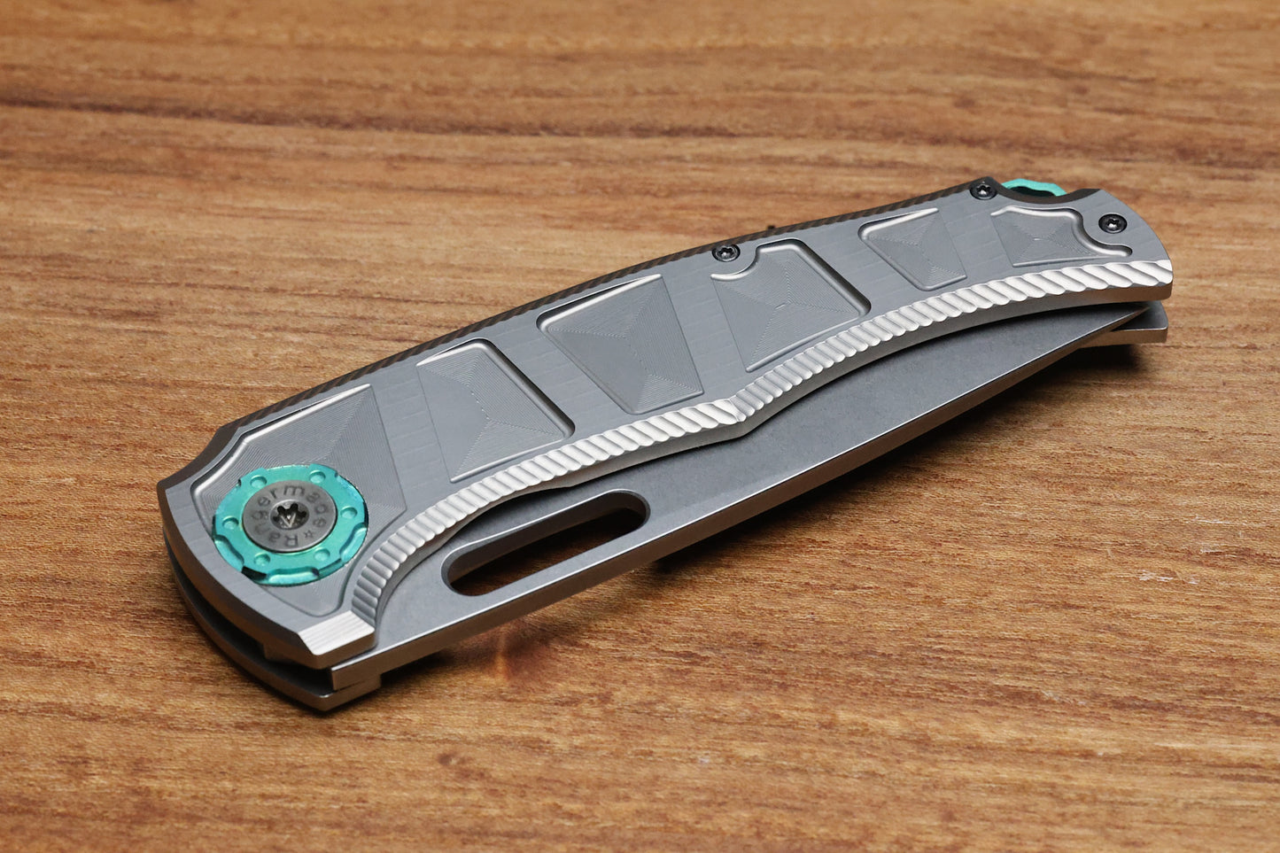 RANGERMADE KNIVES OBJ-2 #003 MILLED TITANIUM HANDLES W/ DROP POINT S35VN