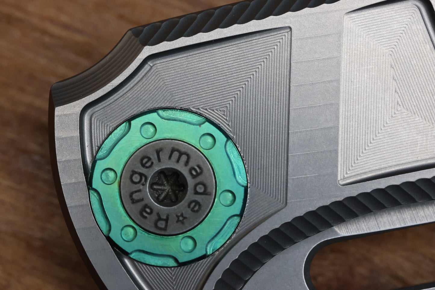 RANGERMADE KNIVES OBJ-2 #003 MILLED TITANIUM HANDLES W/ DROP POINT S35VN