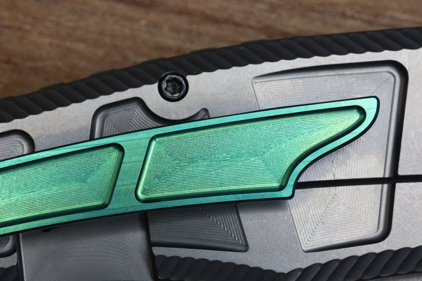 RANGERMADE KNIVES OBJ-2 #003 MILLED TITANIUM HANDLES W/ DROP POINT S35VN