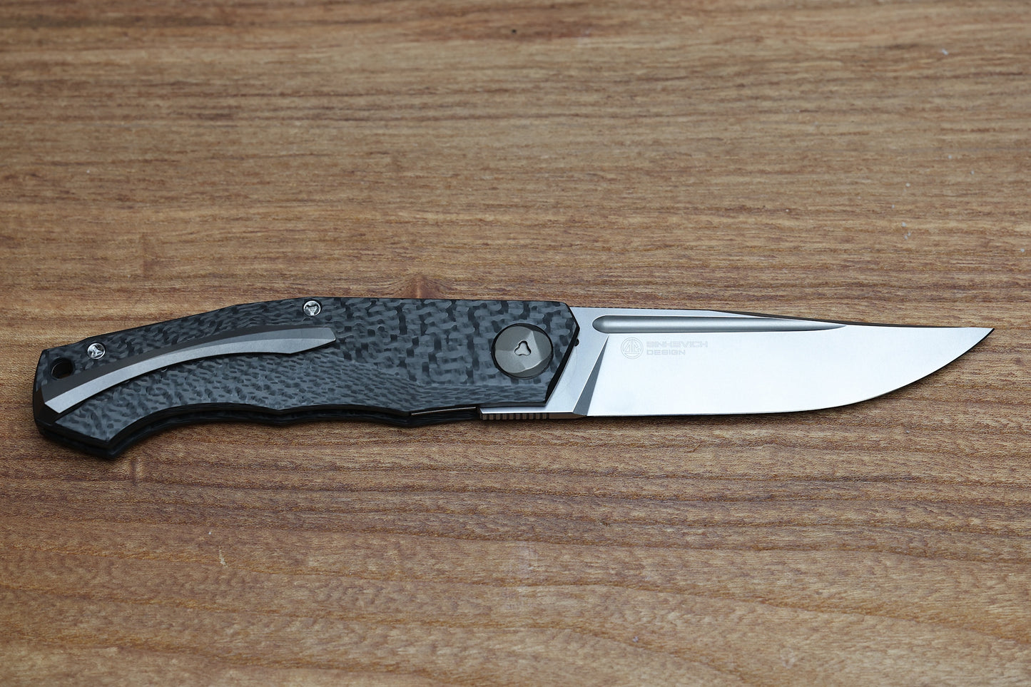 SHIROGOROV "LIMITED EDITION" DMITRY SINKEVICH DESIGN PERO - CARBON FIBER HANDLE - VANAX 37 BLADE - MRBS