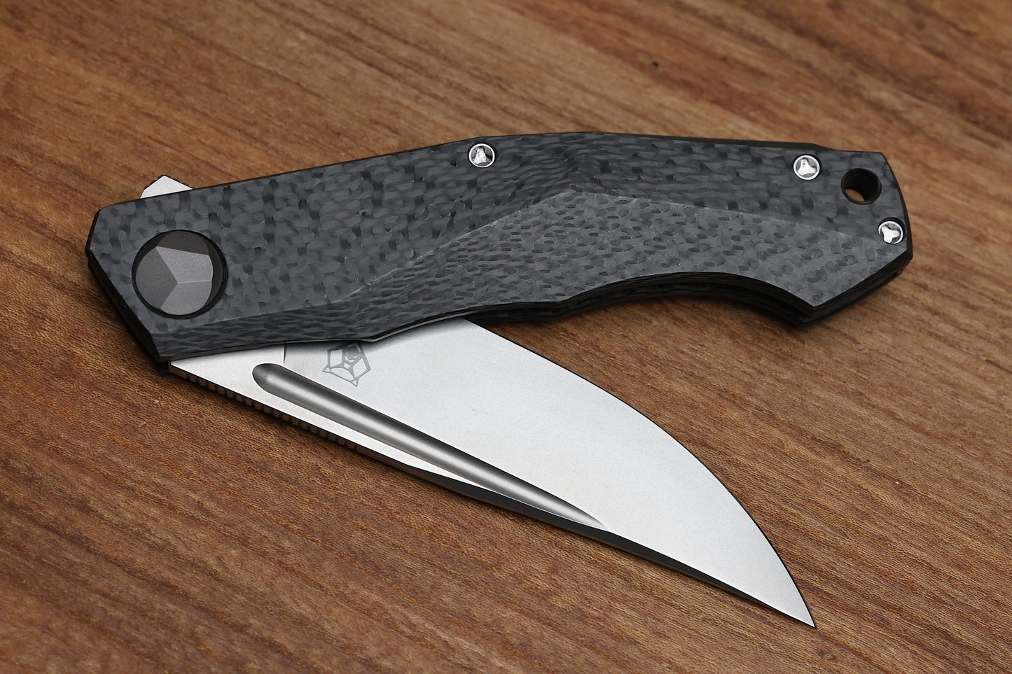 SHIROGOROV "LIMITED EDITION" DMITRY SINKEVICH DESIGN PERO - CARBON FIBER HANDLE - VANAX 37 BLADE - MRBS