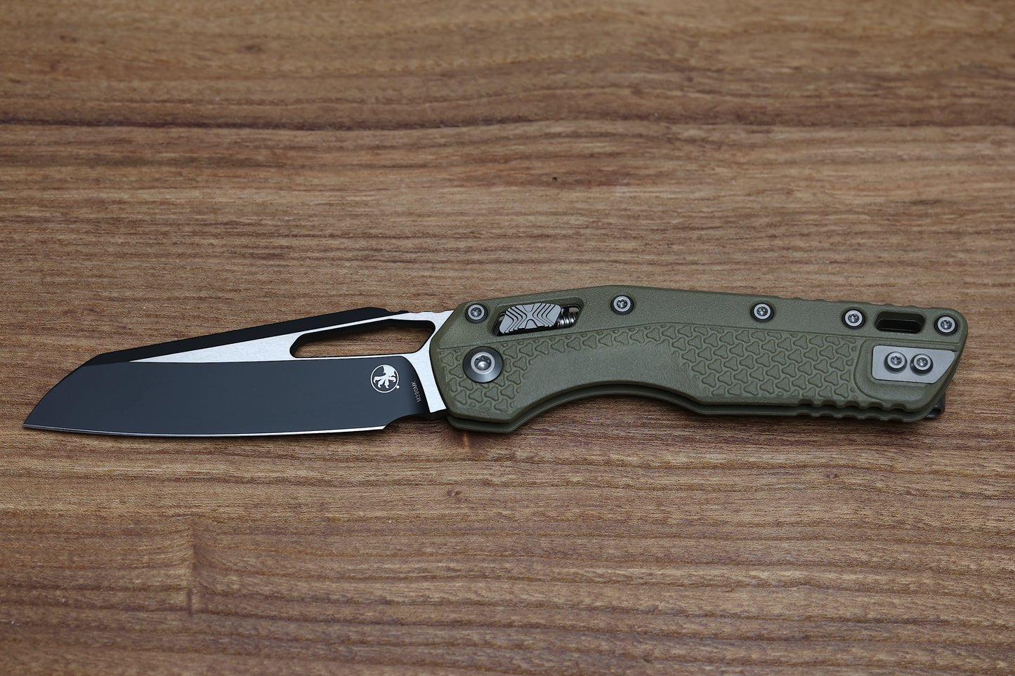 MICROTECH KNIVES MSI RAM LOK OD GREEN POLYMER & BLACK M390MK 210T-1 PMOD