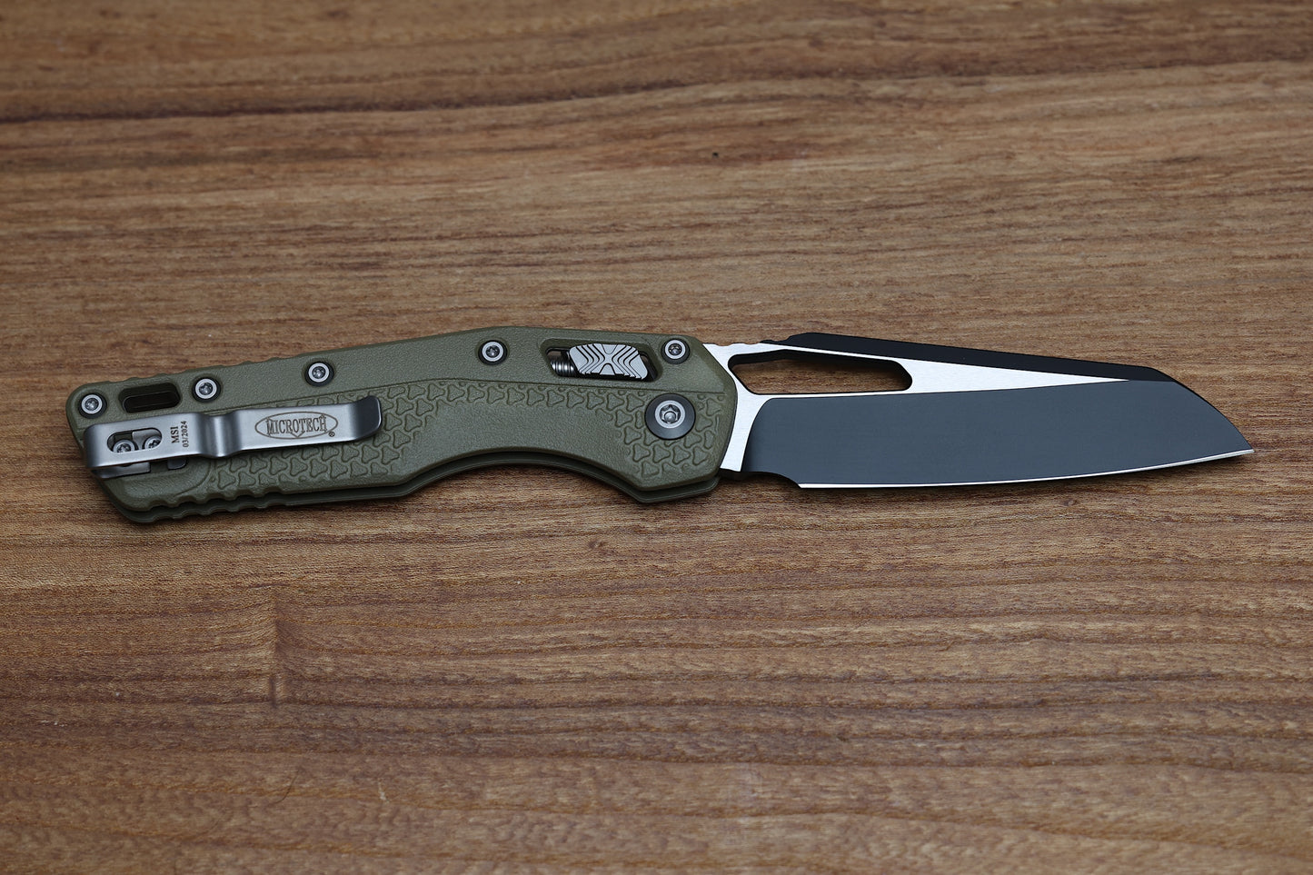 MICROTECH KNIVES MSI RAM LOK OD GREEN POLYMER & BLACK M390MK 210T-1 PMOD