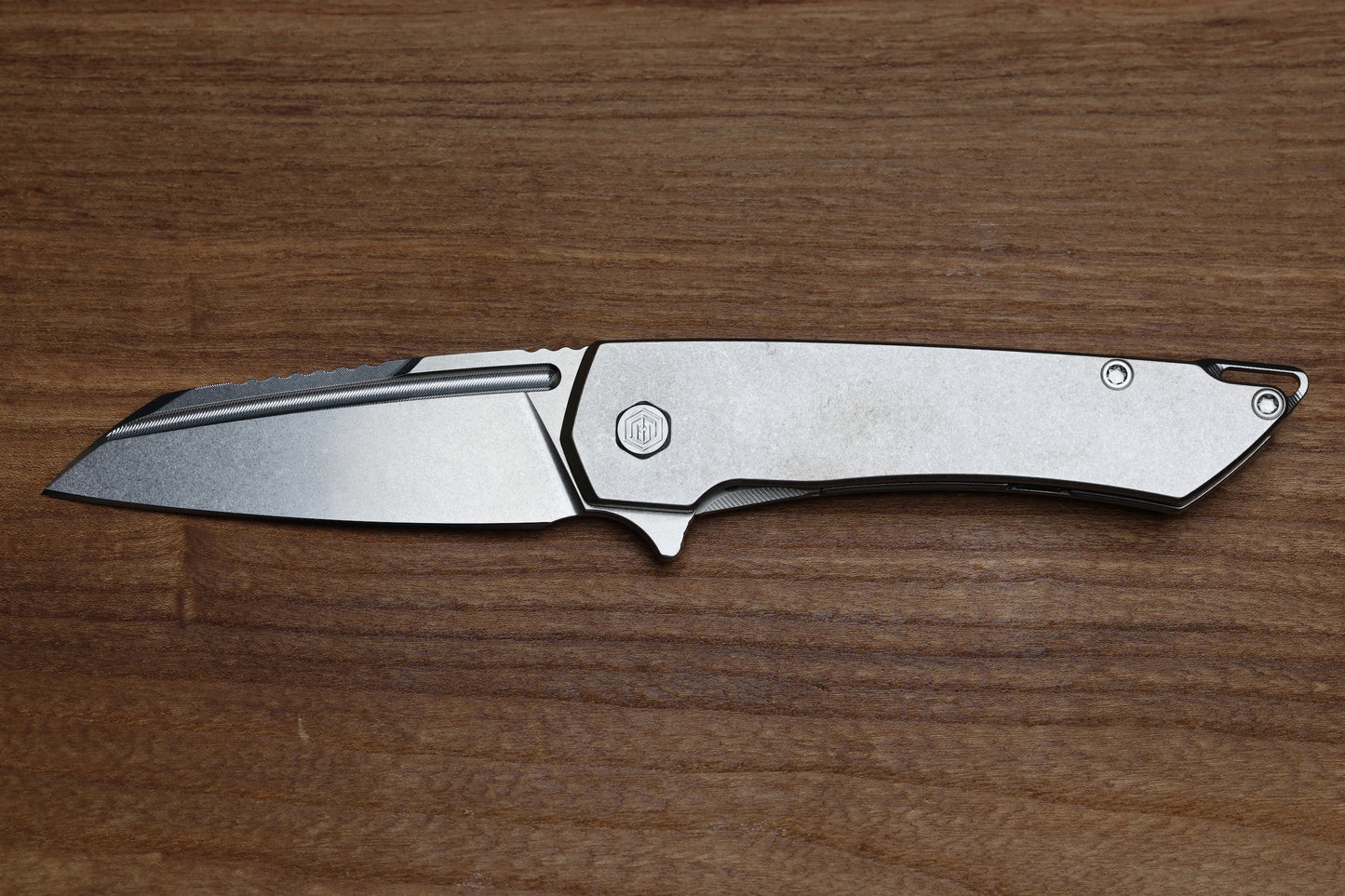 MACHINEWISE MOJAVE #795 RAW FINISH TITANIUM AND S90V BLADE