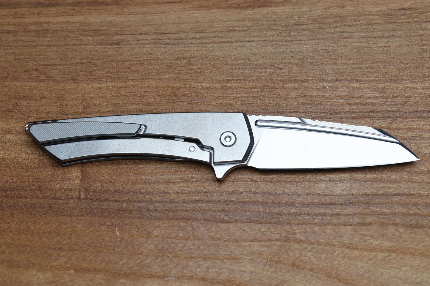MACHINEWISE MOJAVE #795 RAW FINISH TITANIUM AND S90V BLADE