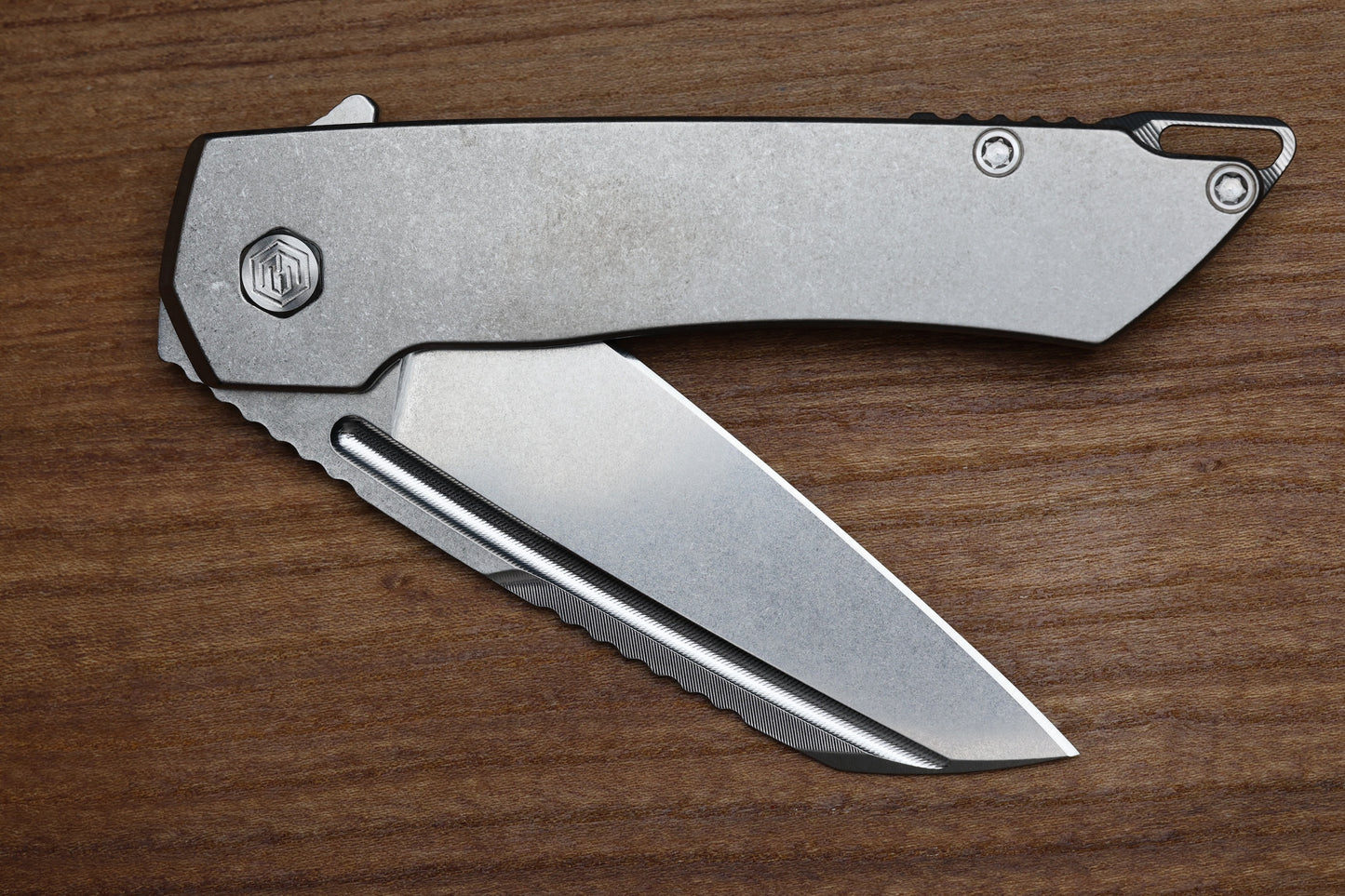 MACHINEWISE MOJAVE #795 RAW FINISH TITANIUM AND S90V BLADE