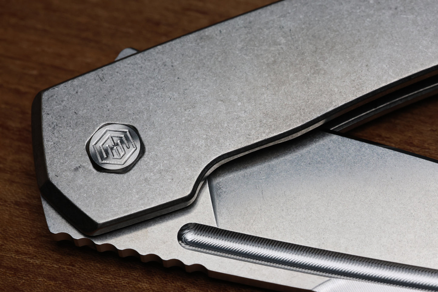 MACHINEWISE MOJAVE #795 RAW FINISH TITANIUM AND S90V BLADE
