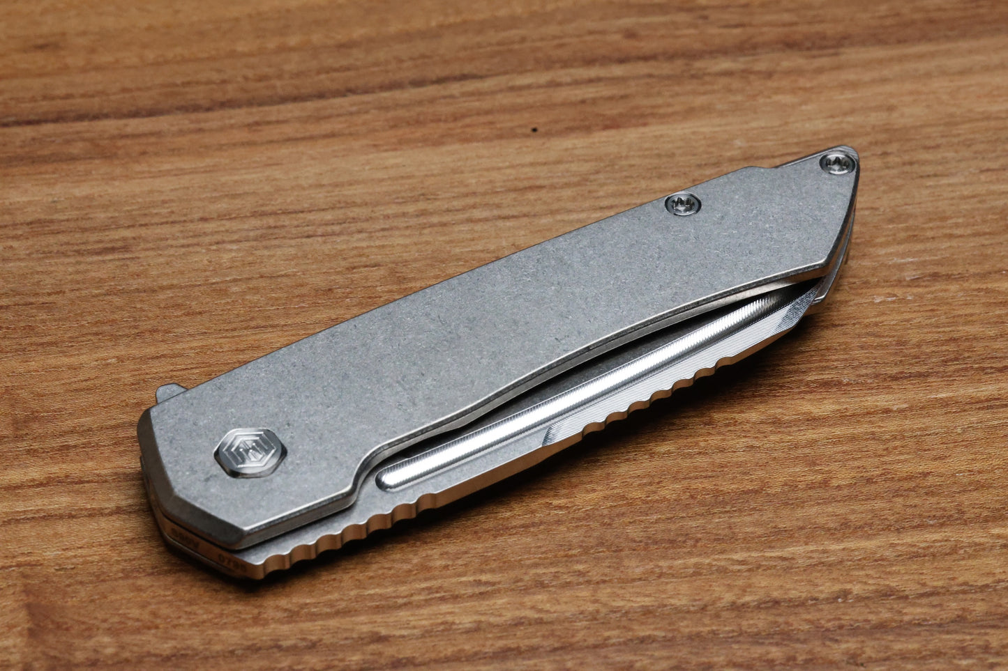 MACHINEWISE MOJAVE #795 RAW FINISH TITANIUM AND S90V BLADE