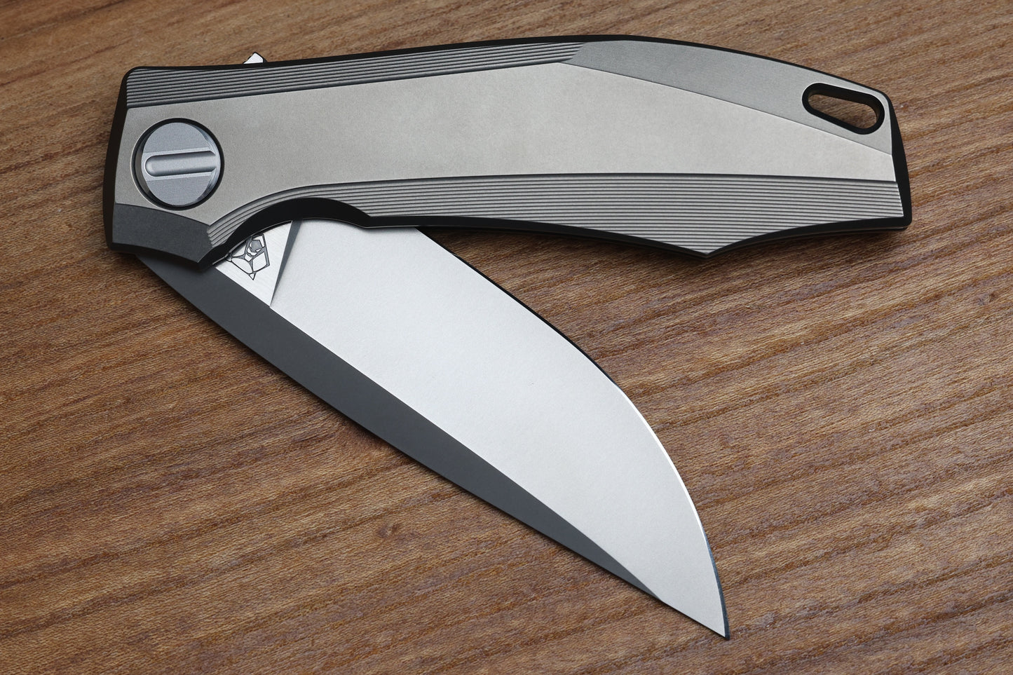 SHIROGOROV KNIVES RKMP - M398 BLADE - TITANIUM HANDLE - SRRBS (CHARLES MARLOWE DESIGN)