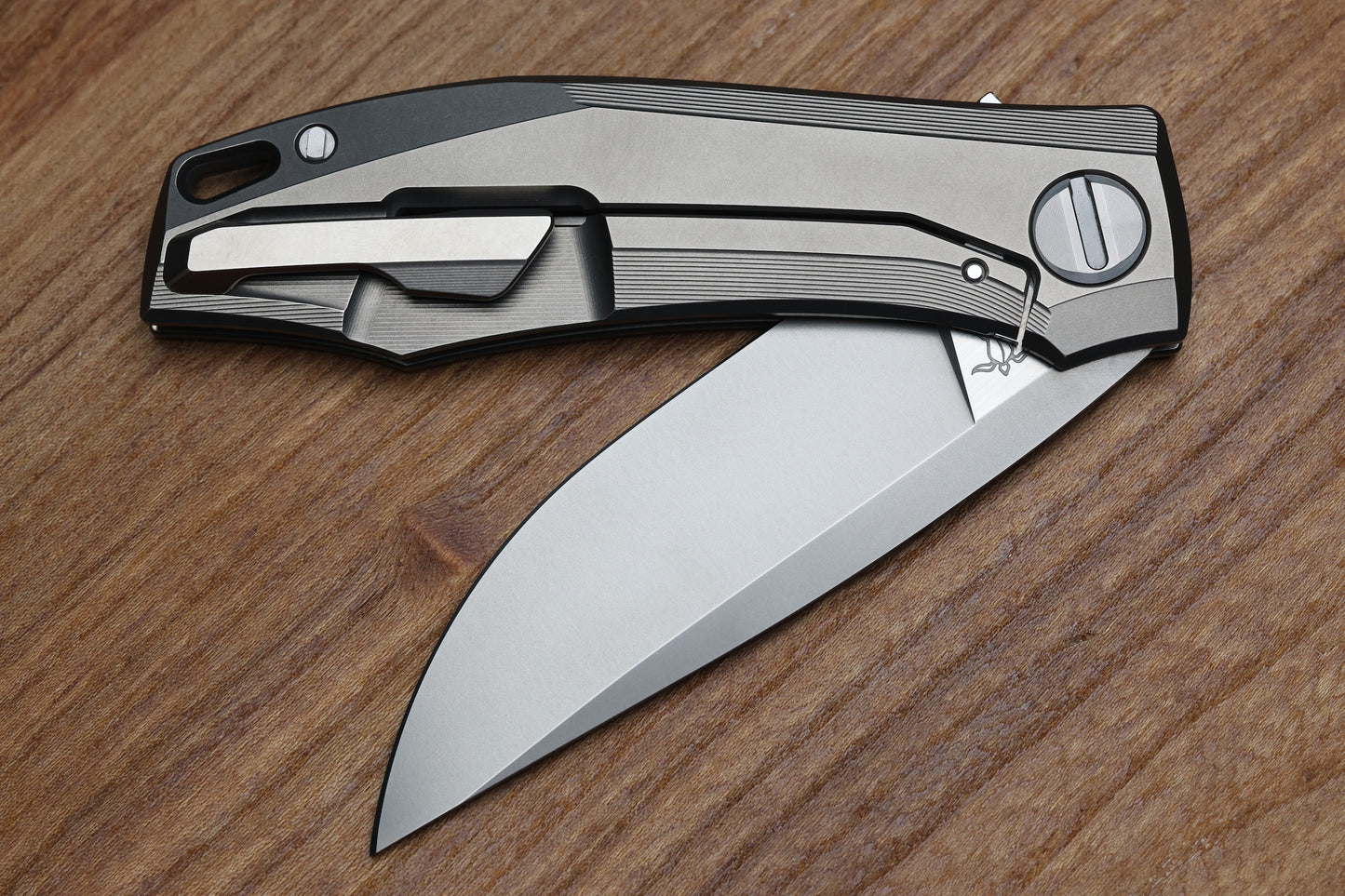 SHIROGOROV KNIVES RKMP - M398 BLADE - TITANIUM HANDLE - SRRBS (CHARLES MARLOWE DESIGN)