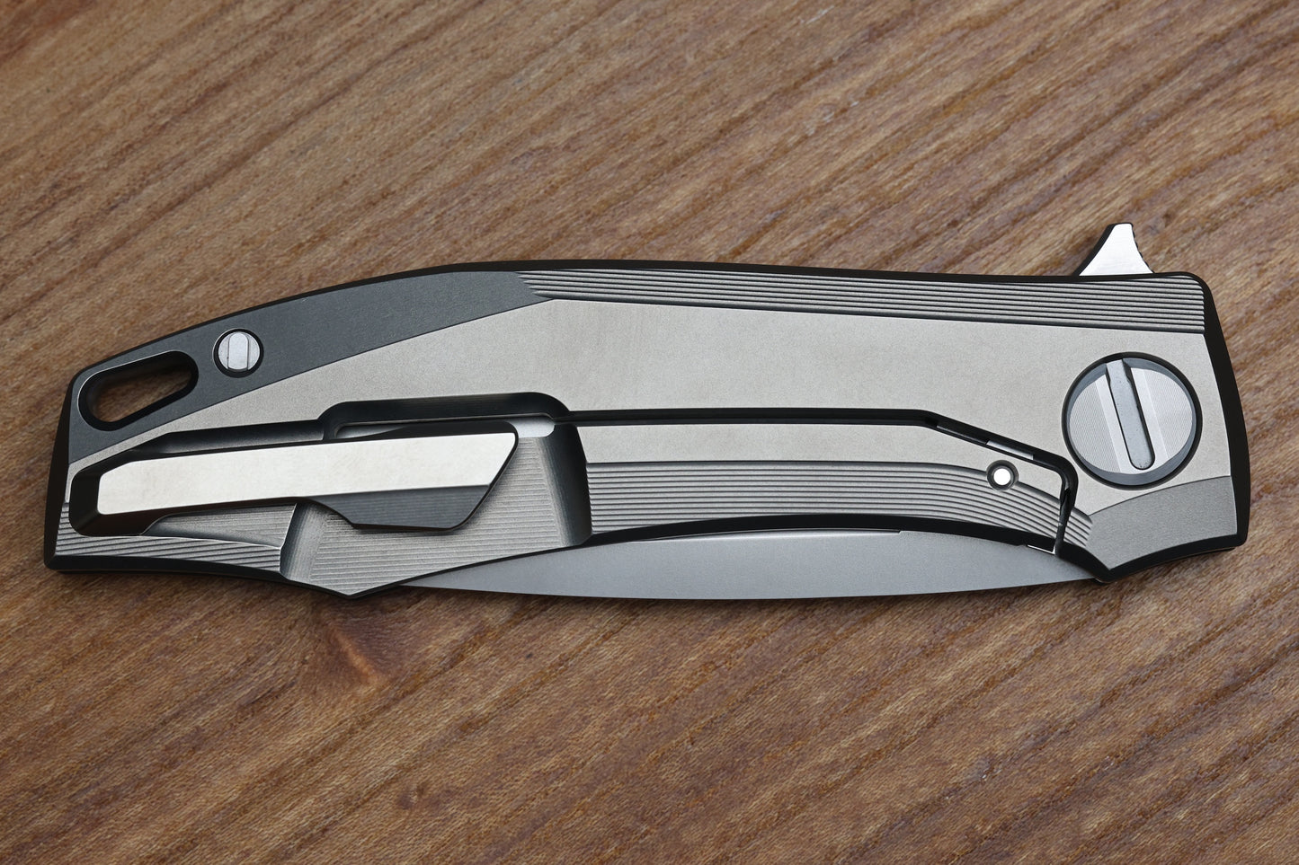 SHIROGOROV KNIVES RKMP - M398 BLADE - TITANIUM HANDLE - SRRBS (CHARLES MARLOWE DESIGN)