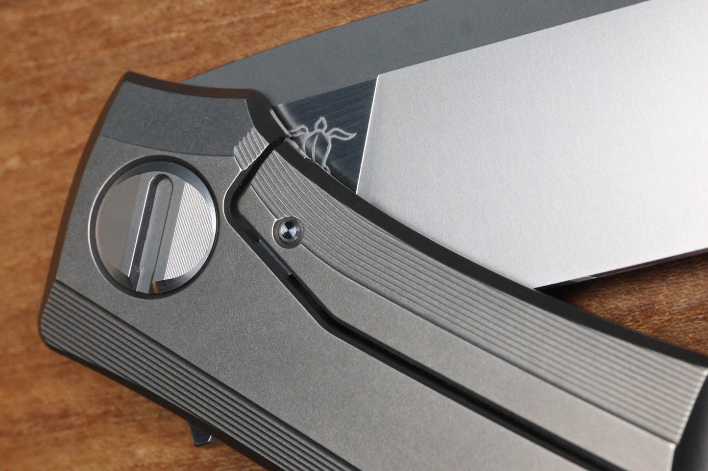 SHIROGOROV KNIVES RKMP - M398 BLADE - TITANIUM HANDLE - SRRBS (CHARLES MARLOWE DESIGN)