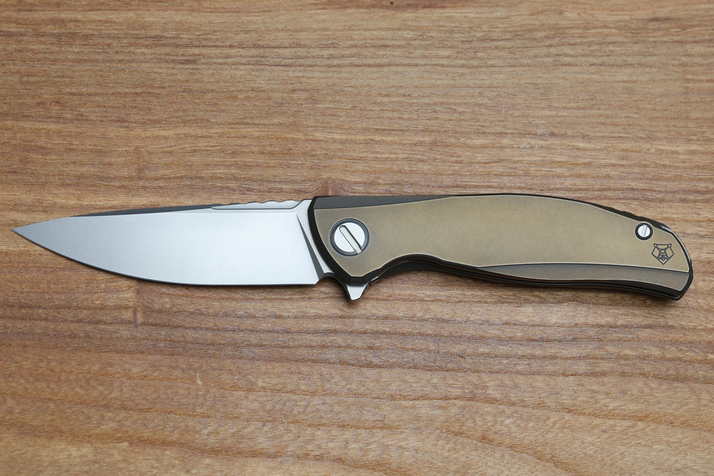 SHIROGOROV F95 ZERO - M390 BLADE - BRONZE TITANIUM HANDLE - MRBS