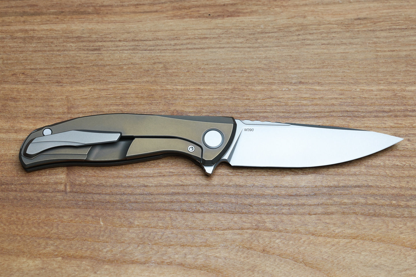 SHIROGOROV F95 ZERO - M390 BLADE - BRONZE TITANIUM HANDLE - MRBS