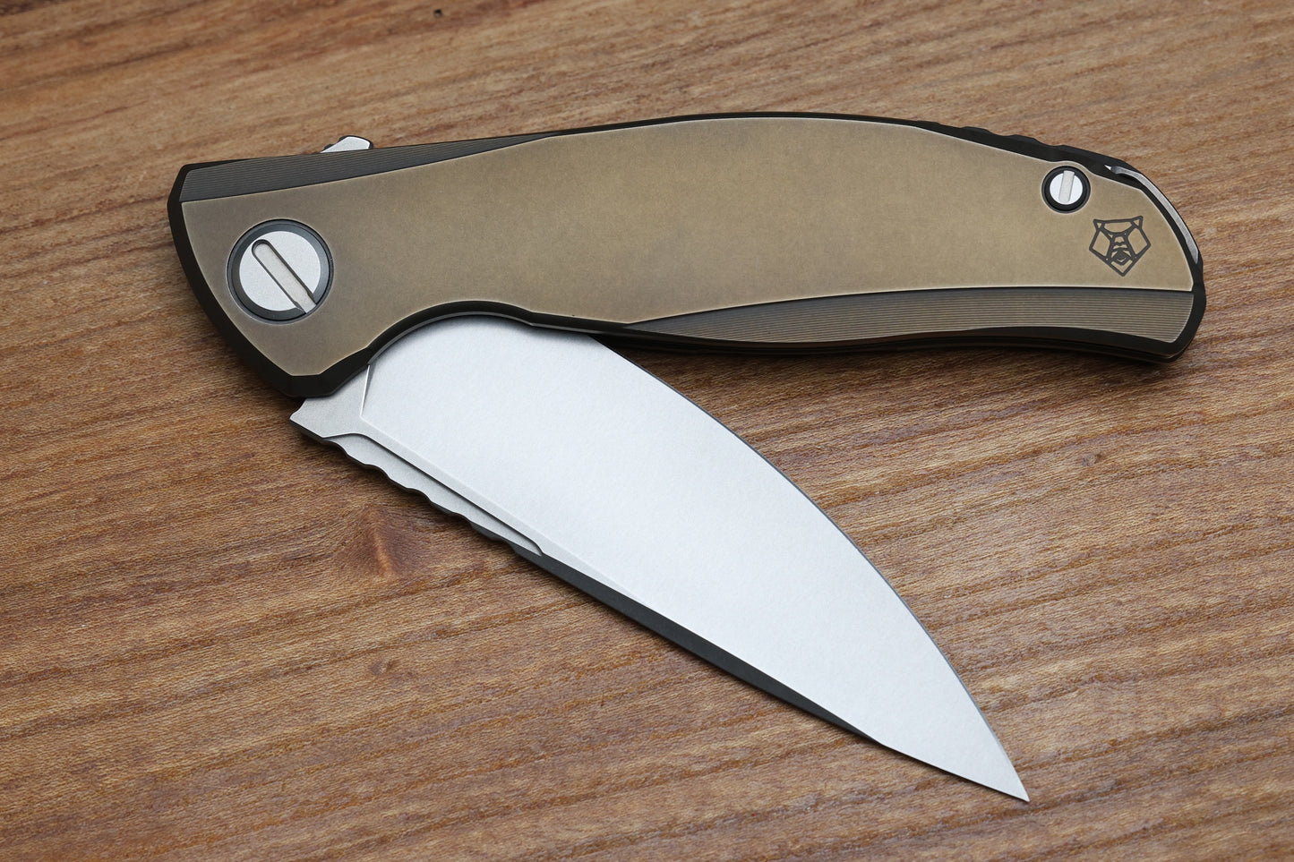 SHIROGOROV F95 ZERO - M390 BLADE - BRONZE TITANIUM HANDLE - MRBS