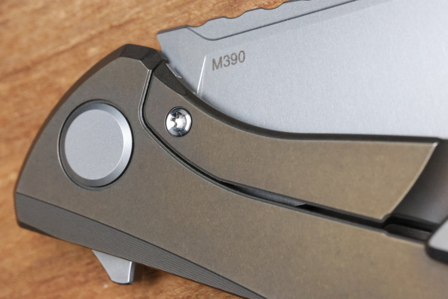 SHIROGOROV F95 ZERO - M390 BLADE - BRONZE TITANIUM HANDLE - MRBS